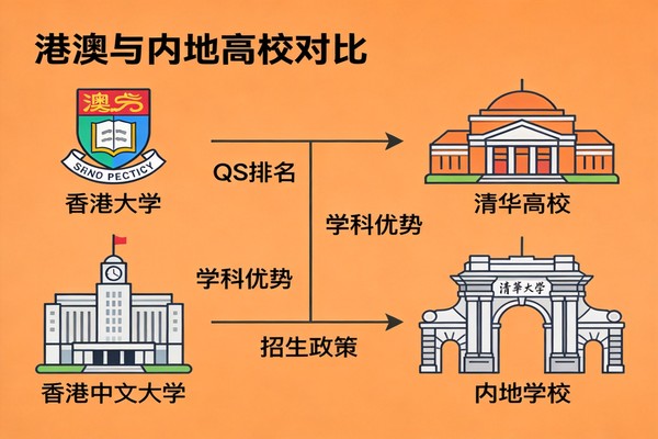 港澳vs内地985选择