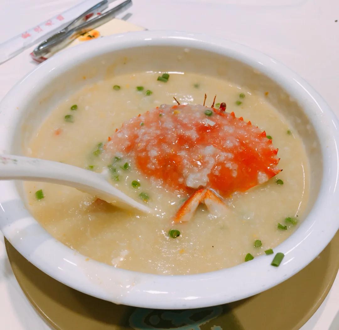 food crab congee